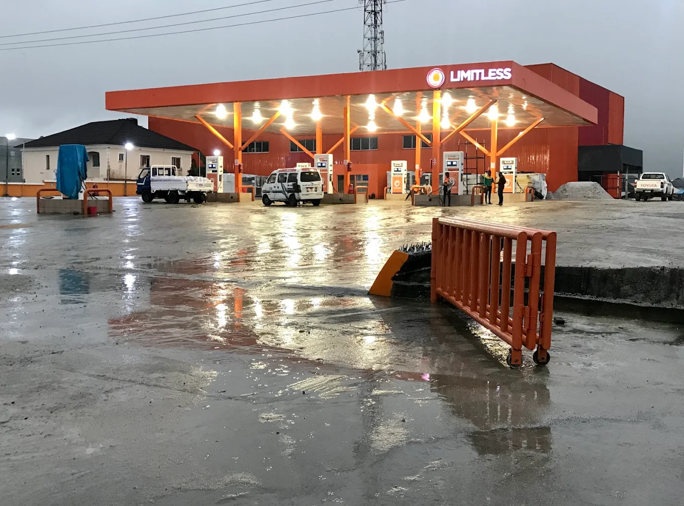 Limitless Mart storefront — a multi-outlet retail complex in Nigeria