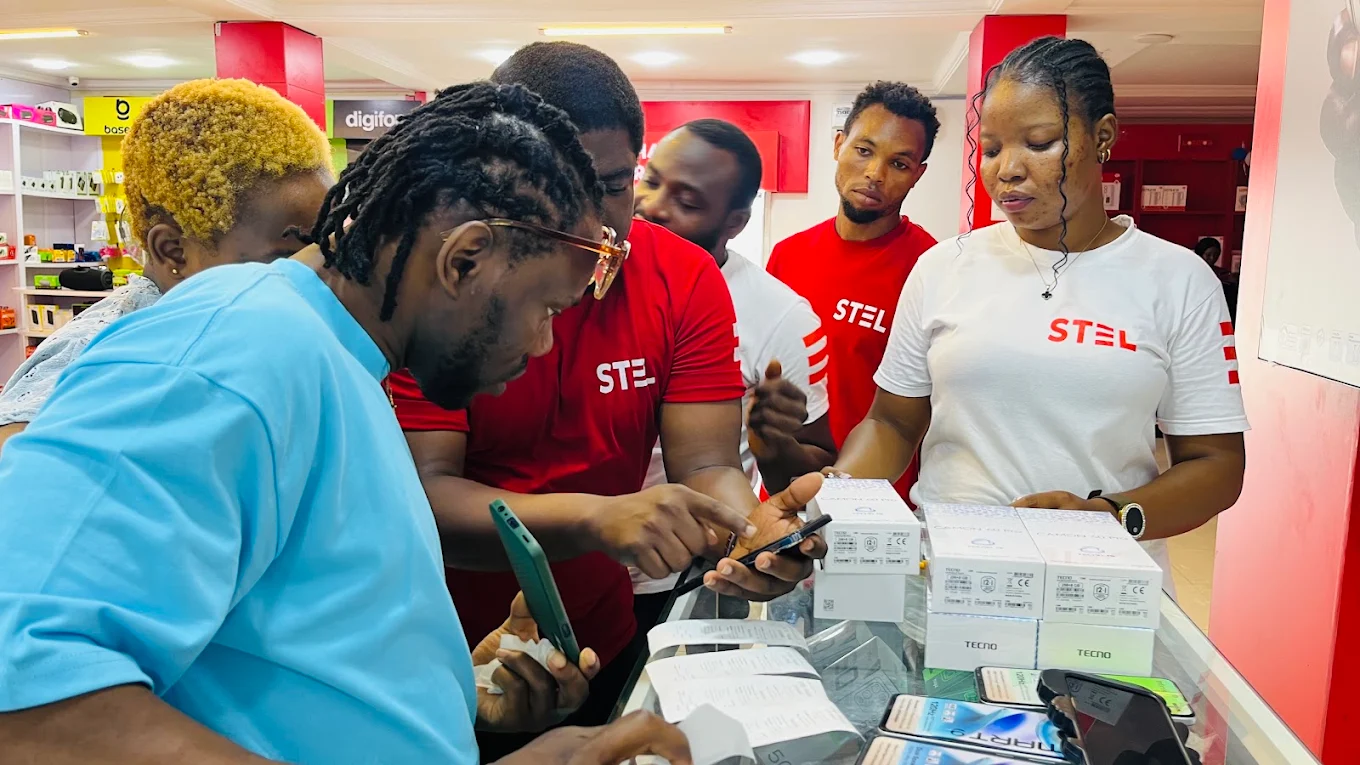 STEL Retail storefront — multi-brand electronics store in Nigeria